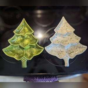 Vintage Christmas Tree Dishes